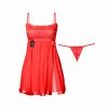 لباس خواب زنانه شباهنگ مدل New PRINCESS رنگ قرمز