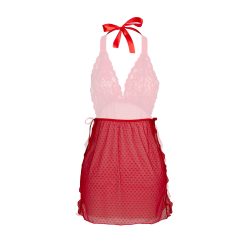 لباس خواب توری شباهنگ مدل Waiter رنگ قرمز