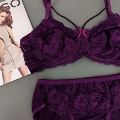 سوتین گیپور زنانه ژوبین بنفش