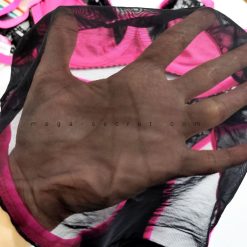 ست شورت و سوتین فنردار گیپور ژوبین مدل دشت شقایق توری