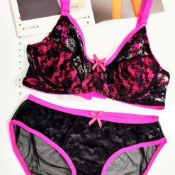 ست شورت و سوتین فنردار گیپور ژوبین