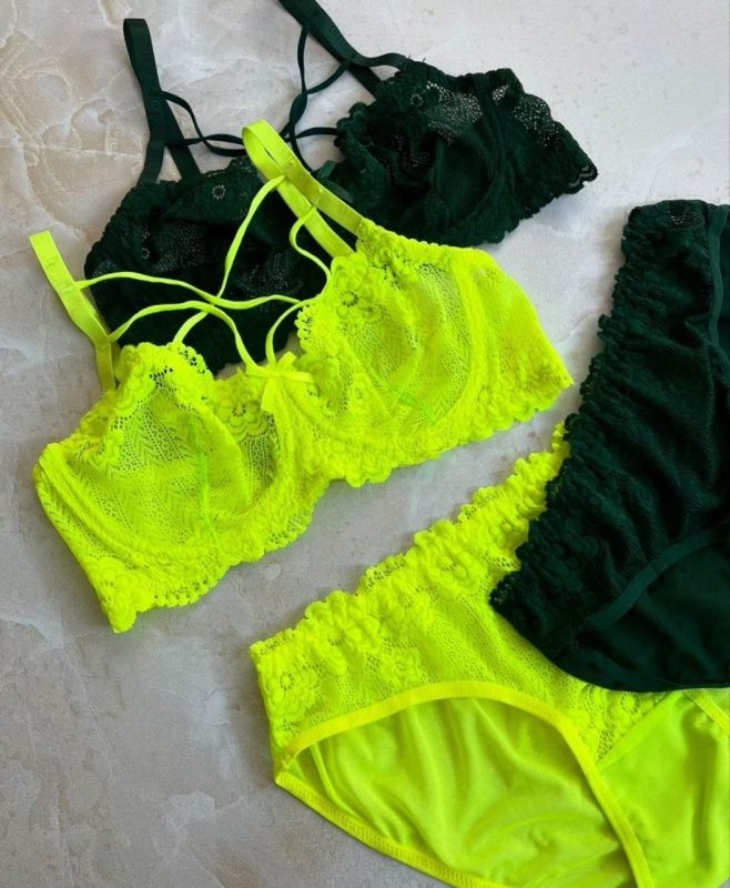 ست شورت و سوتین هارنسدار گیپور ژوبین مدل گیلدا مشکی