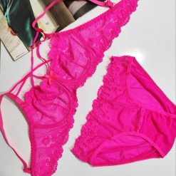 ست شورت و سوتین هارنسدار گیپور ژوبین سرخابی