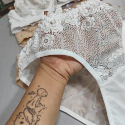 ست شورت و سوتین هارنسدار گیپور ژوبین سفید