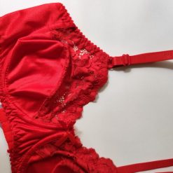 ست شورت و سوتین ساتن استرج ژوبین مدل یاس فنردار