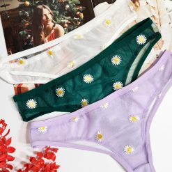 ست شورت و سوتین ژوبین تور حریر فنردار مدل بابونه 13