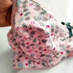 ست شورت و سوتین نخی زنانه برند زارع مدل قاصدک طرحدار