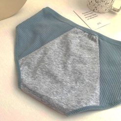 شورت پریودی آبی رنگ زنانه مدل مهتاب آرام