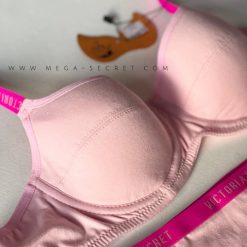 ست شورت و سوتین اسفنجی مدل ویکتوریاسیکرت صورتی