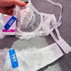 ست شورت و سوتین TRT تک رنگ سفید