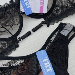 ست شورت و سوتین قزن دار زنانه برند تی ار تی