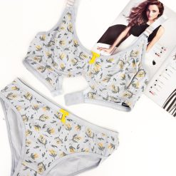 ست شورت و سوتین نخی زارع فنردار طرح مزرعه