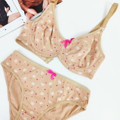 ست شورت و سوتین نخی زارع فنردار طرح قاصدک