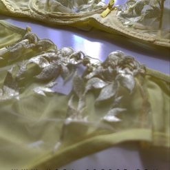 ست شورت و سوتین زنانه تی ار تی مدل گلستان رنگ زرد