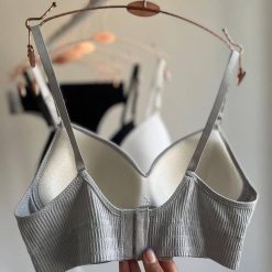 ست نیم‌تنه و شورت زنانه اروپایی طوسی