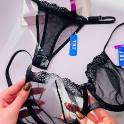 ست شورت و سوتین مشکی برند تی ار تی