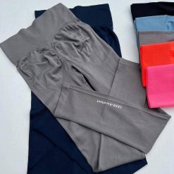 لگینگ ورزشی سیملس زنانه طوسی