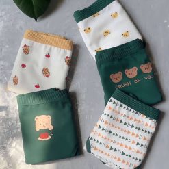 شورت نخی زنانه عروسکی مدل خرسی پک 3 تایی در طرحبندی