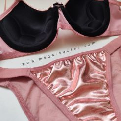 ست شورت و سوتین دخترانه اسفنجی دیسکو پینک