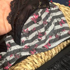 ست شورت و سوتین زنانه ژوبین مدل میکی موس مشکی