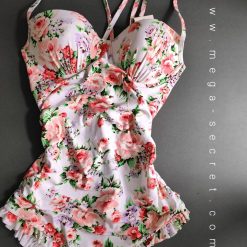 مایو دو تیکه زنانه مدل دامنی