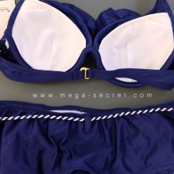 مایو دو تکه زنانه وارداتی مدل ملوانی با پد متحرک