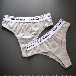 شورت نخی اسلیپ کلاسیک طرح کلوین کلین طوسی