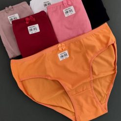 شورت نخی زنانه برند میسپل مدل نخی پاپیونی نارنجی