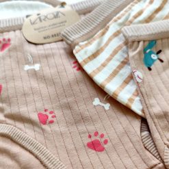 شورت کبریتی نخی زنانه در طرح بندی کرم