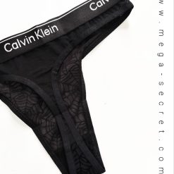 شورت زنانه بکلس توری طرح کلوین کلین مدل اسپایدر