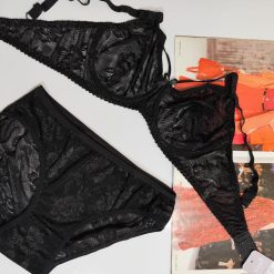 ست شورت و سوتین زنانه ژوبین رنگ مشکی