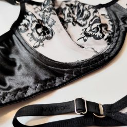 ست شورت و سوتین زنانه تورگاز تی ارتی مدل رویای هانامی رنگ مشکی