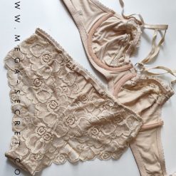 ست شورت و سوتین هارنس دار نخی زنانه TRT مدل نود کلاسیک