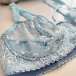 ست شورت و سوتین زنانه برند TRT مدل مون استون آبی