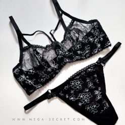 ست شورت و سوتین زنانه برند TRT مدل مون استون مشکی