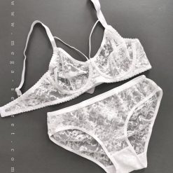 ست شورت و سوتین زنانه ژوبین مدل 1369 سفید