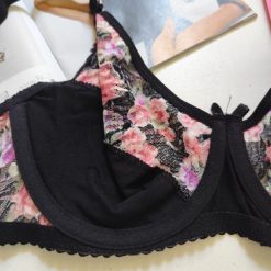 ست شورت و سوتین گیپور ژوبین مدل آبرنگی لایه دار