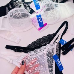 ست شورت و سوتین زنانه تورگاز تی ارتی مدل پرنسسی مشکی