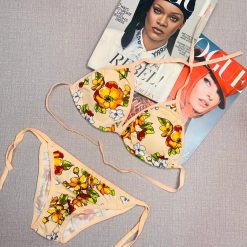 مایو بیکینی دو تکه زنانه مدل شنزار هلویی