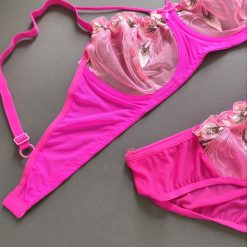 ست شورت و سوتین فنردار تورگاز زنانه مدل طاووس