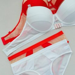 ست شورت و سوتین زنانه اسفنجی رنگ سفید