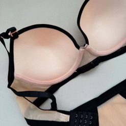 ست شورت و سوتین زنانه اسفنجی رنگ مشکی