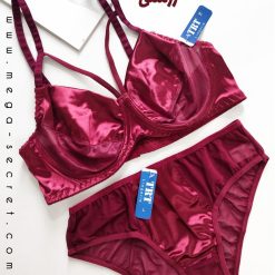 ست شورت و سوتین هارنس دار ساتن برند تی ار تی