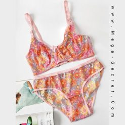 ست شورت و سوتین گیپور ژوبین مدل گلگلی