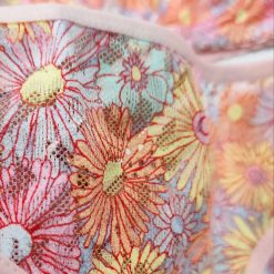 ست شورت و سوتین گیپور برند ژوبین و رنگ نارنجی