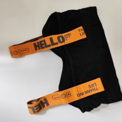 ست نیم‌تنه و شلوارک ورزشی زنانه مدل لایف ضربدری مشکی