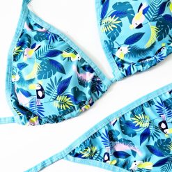 مایو بیکینی دو تکه زنانه مدل گره ای