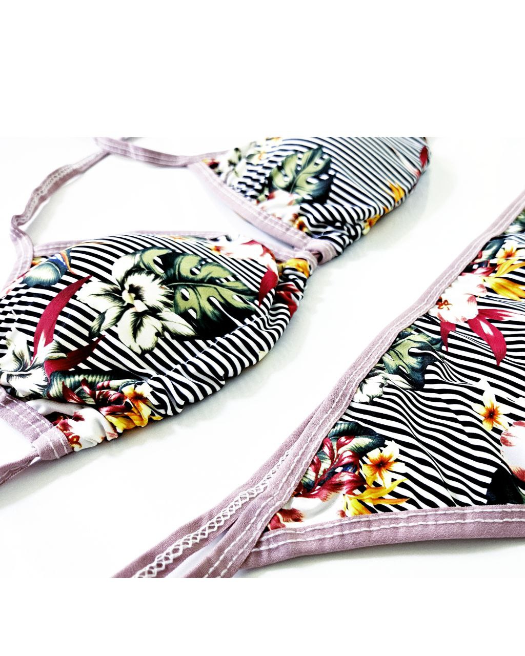 مایو بیکینی دو تکه زنانه مدل جنگل بالی گلگلی