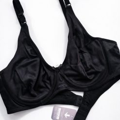 سوتین تک پرسی زنانه پرلون برند ژوبین مدل تارا مشکی