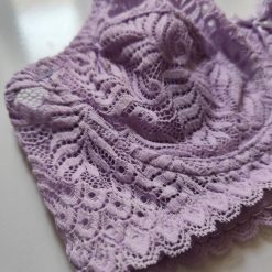 سوتین تک گیپور زنانه برند ژوبین مدل تک سرخس یاسی